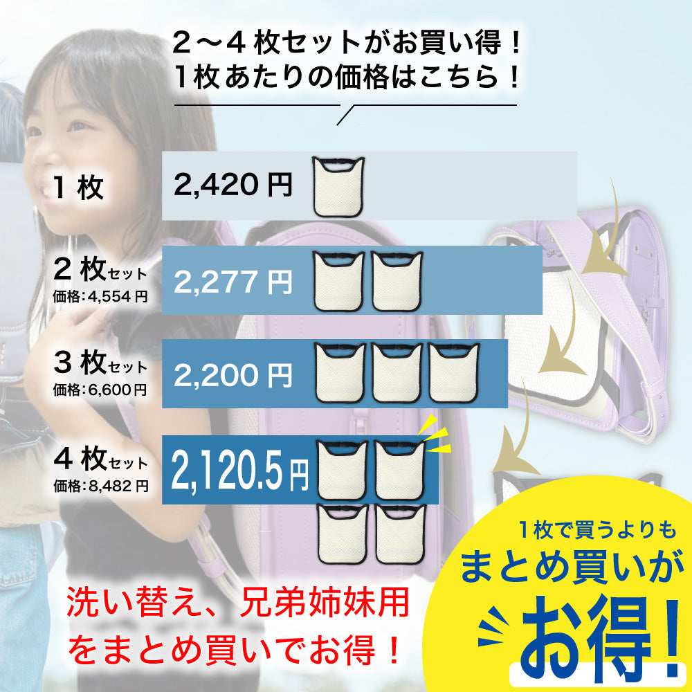 調湿くんのランドセルパッド