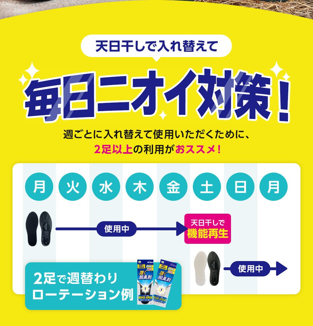 履く脱臭剤