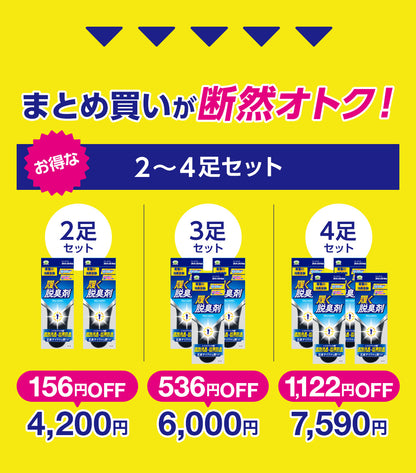 履く脱臭剤