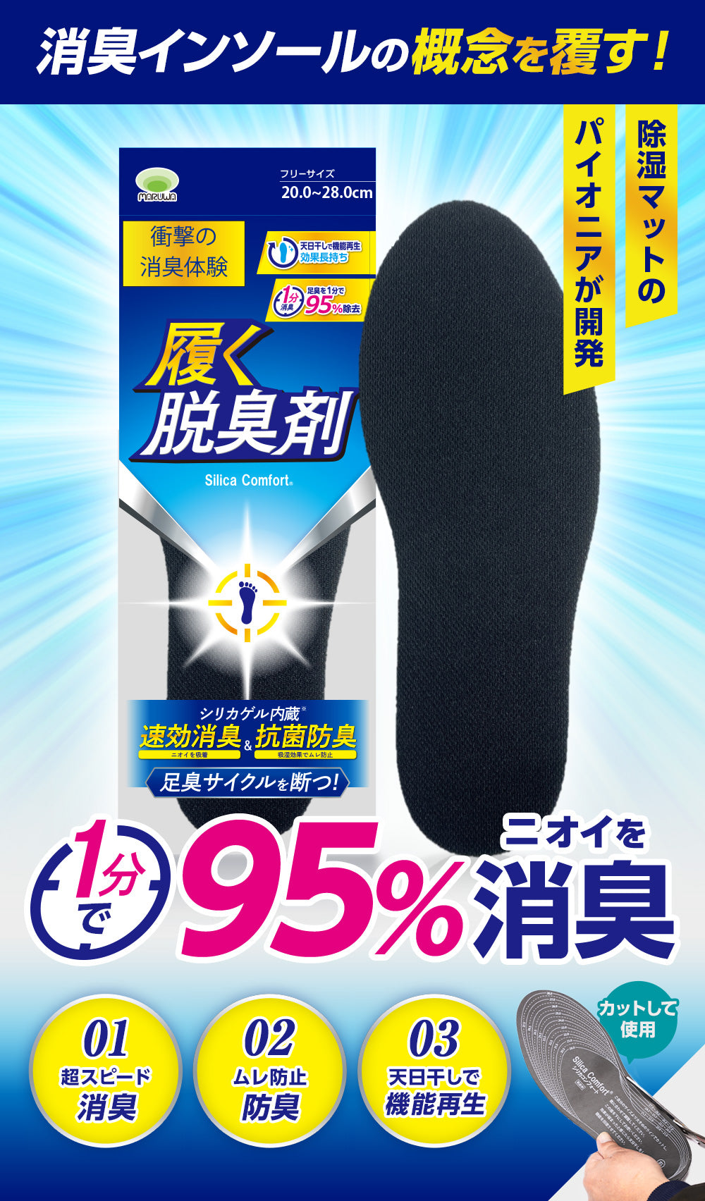 履く脱臭剤