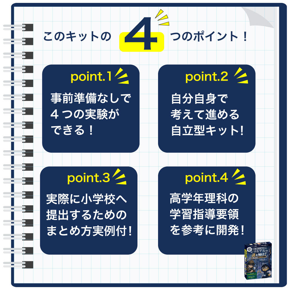 理科の比較実験ファイル 自由研究キット