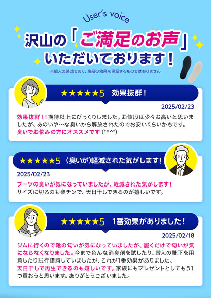履く脱臭剤