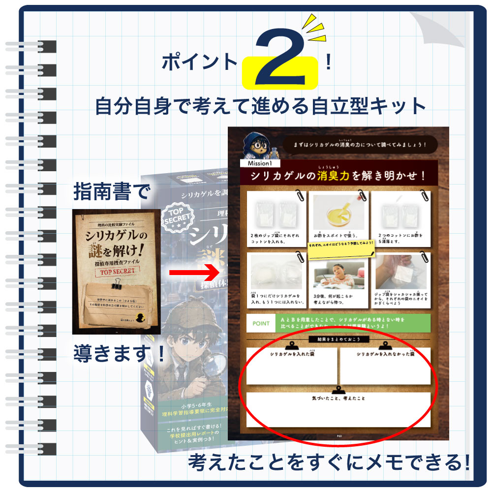 理科の比較実験ファイル 自由研究キット
