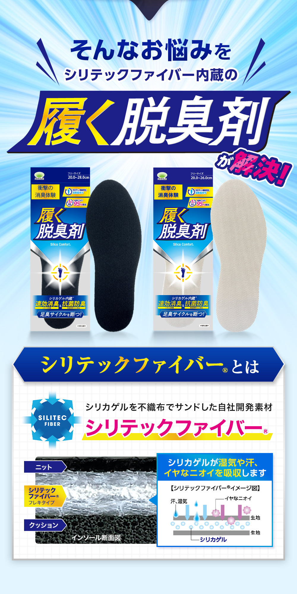 履く脱臭剤