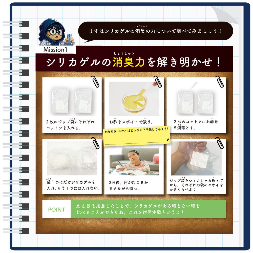 理科の比較実験ファイル 自由研究キット