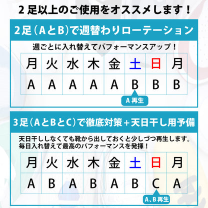 ムレ＆足臭対策インソール