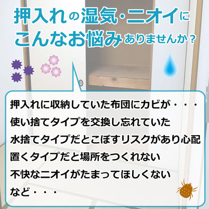 繰り返し使える除湿シート　押入れ用